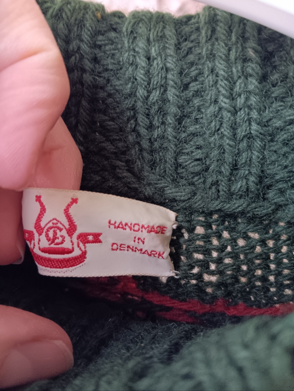 Danish Handknit Fair Isle Wool Sweater - Picture 5 of 8